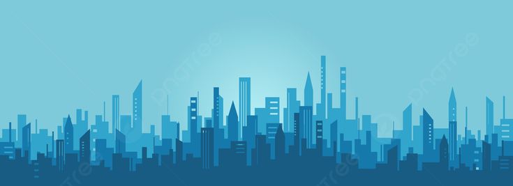 Blue Modern City Skyline Business Banner Background, Blue, Modern, City Background Image And Wallpaper for Free Download
